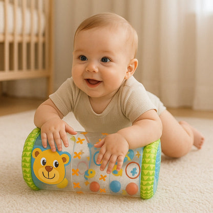 Cylindre Gonflable d’Éveil Bébé – Roulez vers l’Aventure !