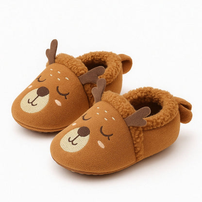 Chaussons Cerf pour Bébé – Confort & Fantaisie pour l’Hiver